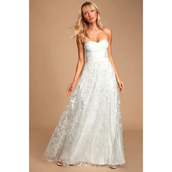 Lulus | Dresses | Lulus Ivory Strapless Maxi Dress Sz S Wedding Garden Party Bridal Shower | Poshmark Lulus | Dresses | Lulus Ivory Strapless Maxi Dress Sz S Wedding Garden Party Bridal Shower | Poshmark